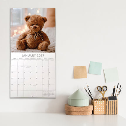 Teddy Bears 2027 Premium Square Wall Calendar lifestyle image