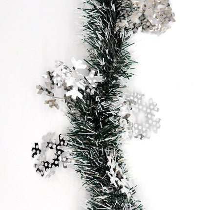 5x 2.5m Christmas Tinsel Xmas Garland Sparkly Snowflake Party Natural Home Decor - Zmart Australia