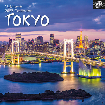 Tokyo 2027 Premium Square Wall Calendar cover