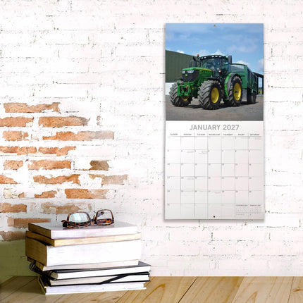 Tractors 2027 Premium Square Wall Calendar lifestyle image