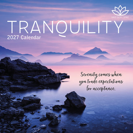 Tranquility 2027 Premium Square Wall Calendar cover