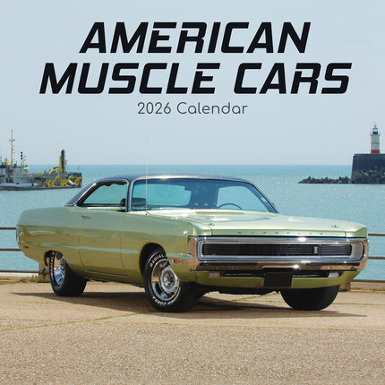 American Muscle Cars - 2026 Square Wall Calendar 16 Months New Year Planner Gift