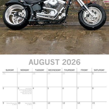 Custom Bikes - 2026 Square Wall Calendar 16 Months New Year Premium Planner Gift