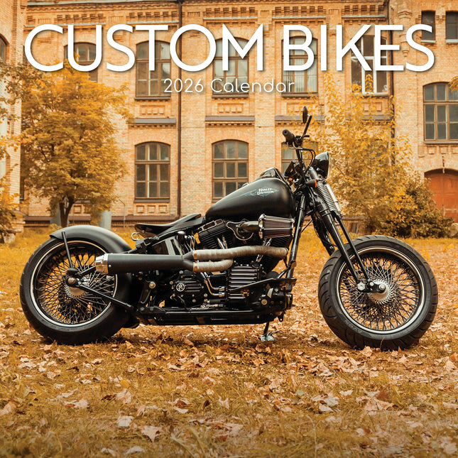 Custom Bikes - 2026 Square Wall Calendar 16 Months New Year Premium Planner Gift