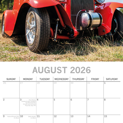 Custom Cars - 2026 Square Wall Calendar 16 Months New Year Premium Planner Gift