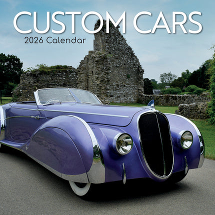 Custom Cars - 2026 Square Wall Calendar 16 Months New Year Premium Planner Gift