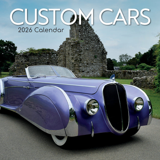 Custom Cars - 2026 Square Wall Calendar 16 Months New Year Premium Planner Gift