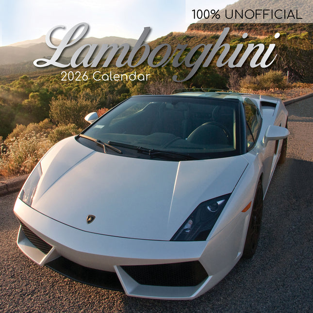 Lamborghini - 2026 Square Wall Calendar 16 Months New Year Premium Planner Gift
