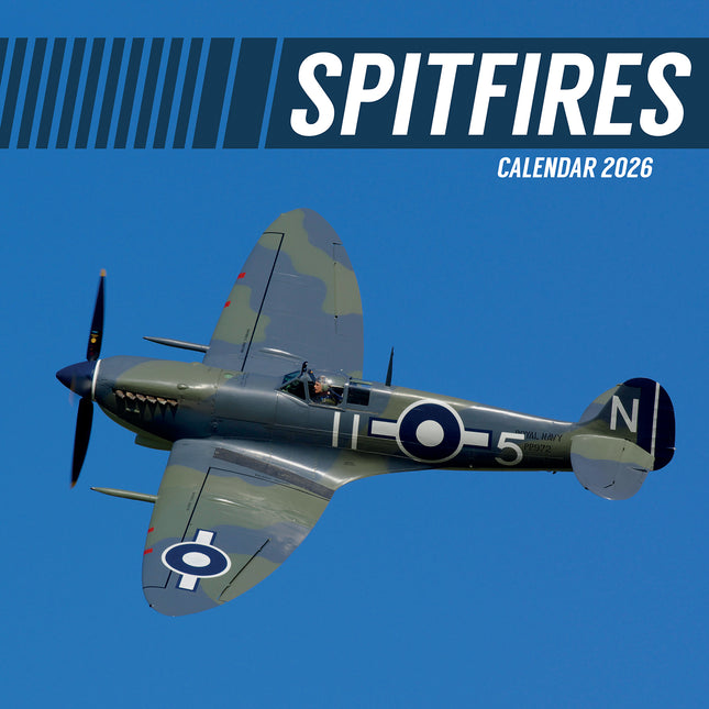 Spitfires - 2026 Square Wall Calendar 16 Months New Year Premium Planner Gift
