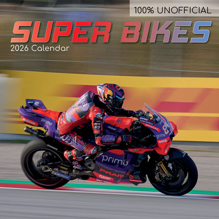 Super Bikes - 2026 Square Wall Calendar 16 Months New Year Premium Planner Gift