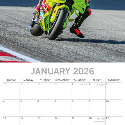 Super Bikes - 2026 Square Wall Calendar 16 Months New Year Premium Planner Gift