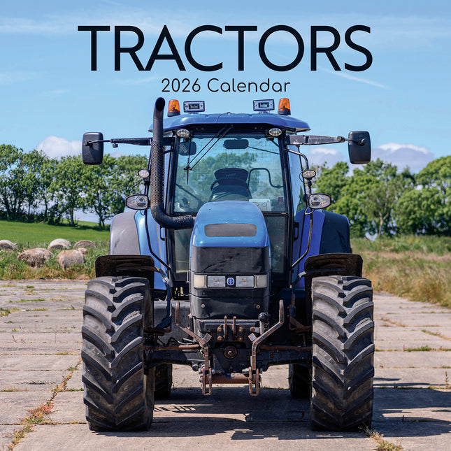 Tractors - 2026 Square Wall Calendar 16 Months New Year Premium Planner Gift