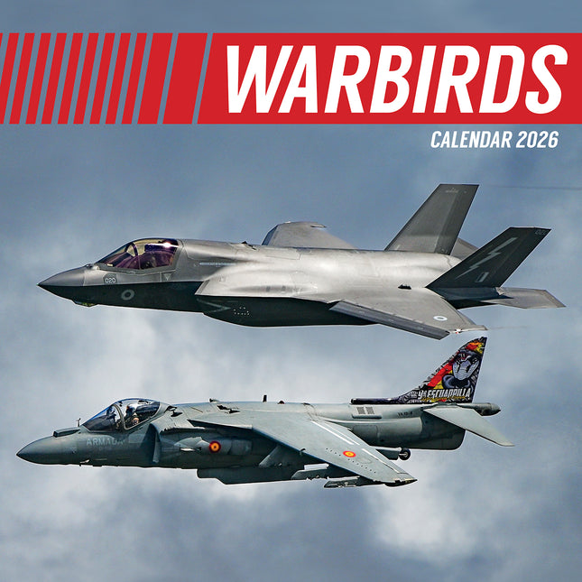 Warbirds - 2026 Square Wall Calendar 16 Months New Year Premium Planner Gift