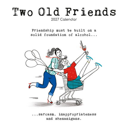 Two Old Friends 2027 Premium Square Wall Calendar cover