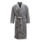 New Women's Men's Supersoft Luxurious Coral Fleece Bath Robe Dressing Gown Warm - Grey