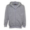 New Men's Zip Up Fleece Lined Hoodie Hooded Basic Plain Jacket Sports Casual Gym - Grey