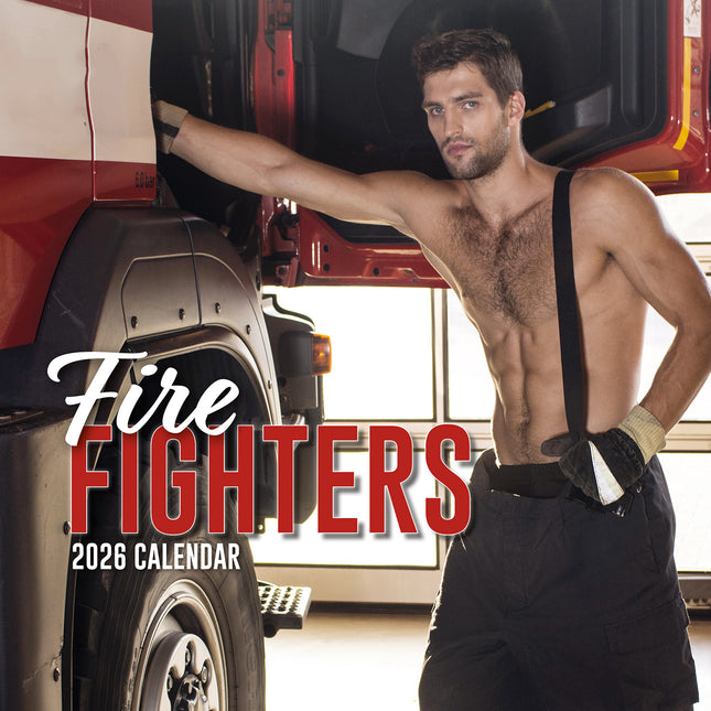 Firefighters - 2026 Square Wall Calendar 16 Months New Year Premium Planner Gift