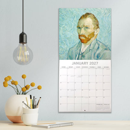 Van Gogh 2027 Premium Square Wall Calendar lifestyle image