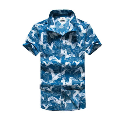 new-adults-kids-cotton-hawaiian-beach-shirt-cool-dry-tropical-summer-casual-tops