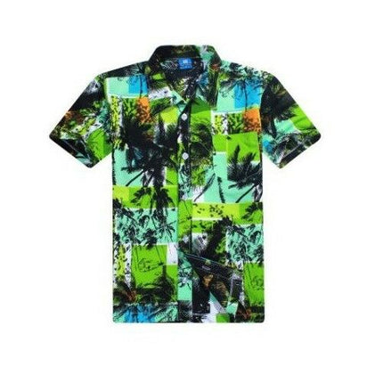 new-adults-kids-cotton-hawaiian-beach-shirt-cool-dry-tropical-summer-casual-tops