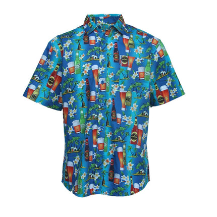 new-adults-kids-cotton-hawaiian-beach-shirt-cool-dry-tropical-summer-casual-tops