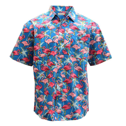 new-adults-kids-cotton-hawaiian-beach-shirt-cool-dry-tropical-summer-casual-tops