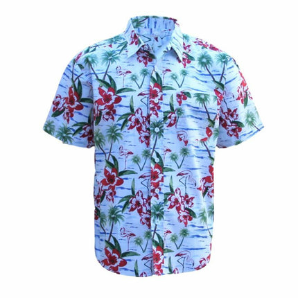 new-adults-kids-cotton-hawaiian-beach-shirt-cool-dry-tropical-summer-casual-tops