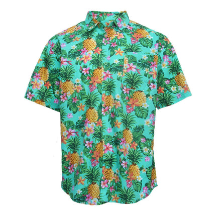 new-adults-kids-cotton-hawaiian-beach-shirt-cool-dry-tropical-summer-casual-tops