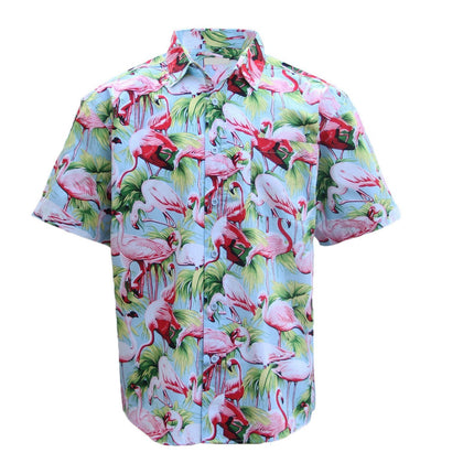 new-adults-kids-cotton-hawaiian-beach-shirt-cool-dry-tropical-summer-casual-tops