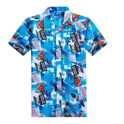 new-adults-kids-cotton-hawaiian-beach-shirt-cool-dry-tropical-summer-casual-tops