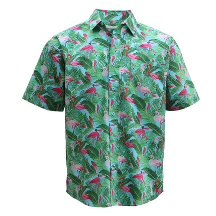 new-adults-kids-cotton-hawaiian-beach-shirt-cool-dry-tropical-summer-casual-tops