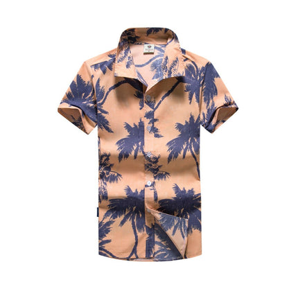 new-adults-kids-cotton-hawaiian-beach-shirt-cool-dry-tropical-summer-casual-tops