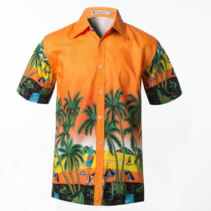 new-adults-kids-cotton-hawaiian-beach-shirt-cool-dry-tropical-summer-casual-tops