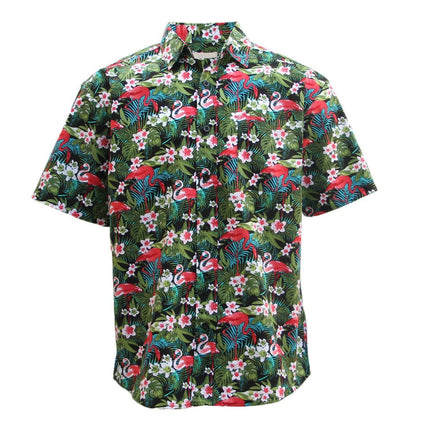 new-adults-kids-cotton-hawaiian-beach-shirt-cool-dry-tropical-summer-casual-tops