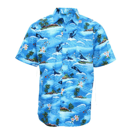 new-adults-kids-cotton-hawaiian-beach-shirt-cool-dry-tropical-summer-casual-tops