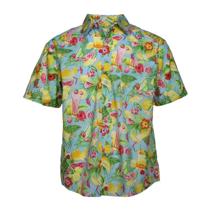 new-adults-kids-cotton-hawaiian-beach-shirt-cool-dry-tropical-summer-casual-tops