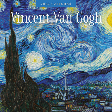 Vincent Van Gogh 2027 square wall calendar - front cover