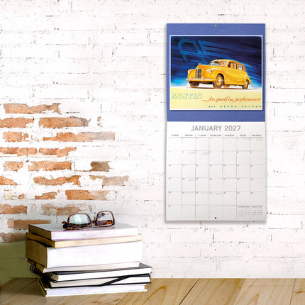 Vintage Transport Posters 2027 Premium Square Wall Calendar lifestyle image