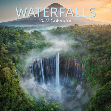 Waterfalls 2027 Premium Square Wall Calendar cover