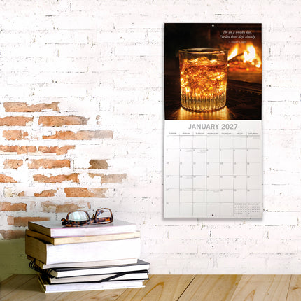Whisky 2027 Premium Square Wall Calendar lifestyle image