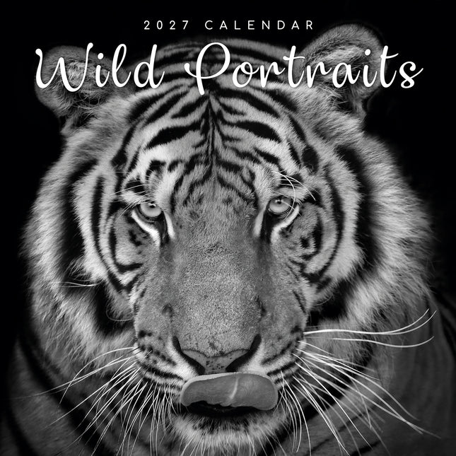Wild Portraits 2027 Premium Square Wall Calendar cover