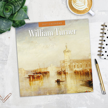 William Turner 2027 square wall calendar - image detail