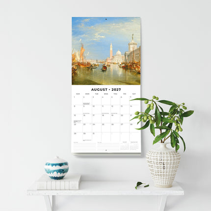 William Turner 2027 square wall calendar - wall display