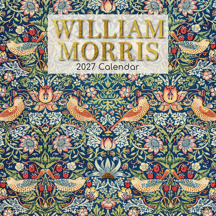 William Morris 2027 Premium Square Wall Calendar cover