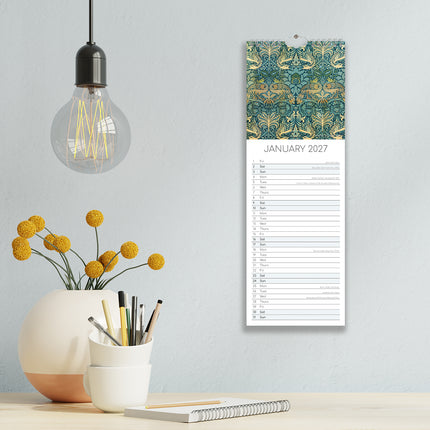 William Morris 2027 Premium Slim Wall Calendar lifestyle image