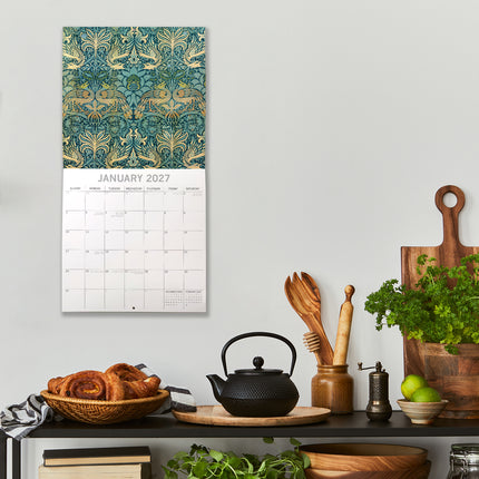 William Morris 2027 Premium Square Wall Calendar lifestyle image
