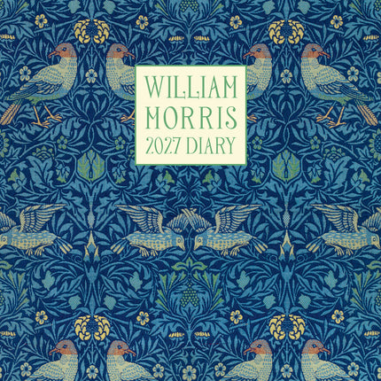 William Morris Bird 2027 A5 Padded Hard Cover Diary cover