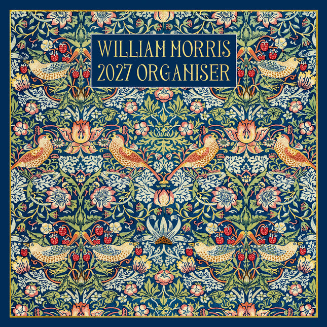 William Morris Organiser 2027 Premium Square Wall Calendar cover
