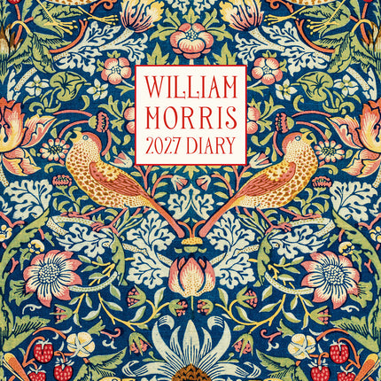 William Morris Strawberry Thief 2027 Pocket Diary cover