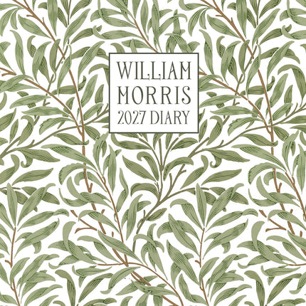 William Morris Willow Bough 2027 A5 Padded Hard Cover Diary cover